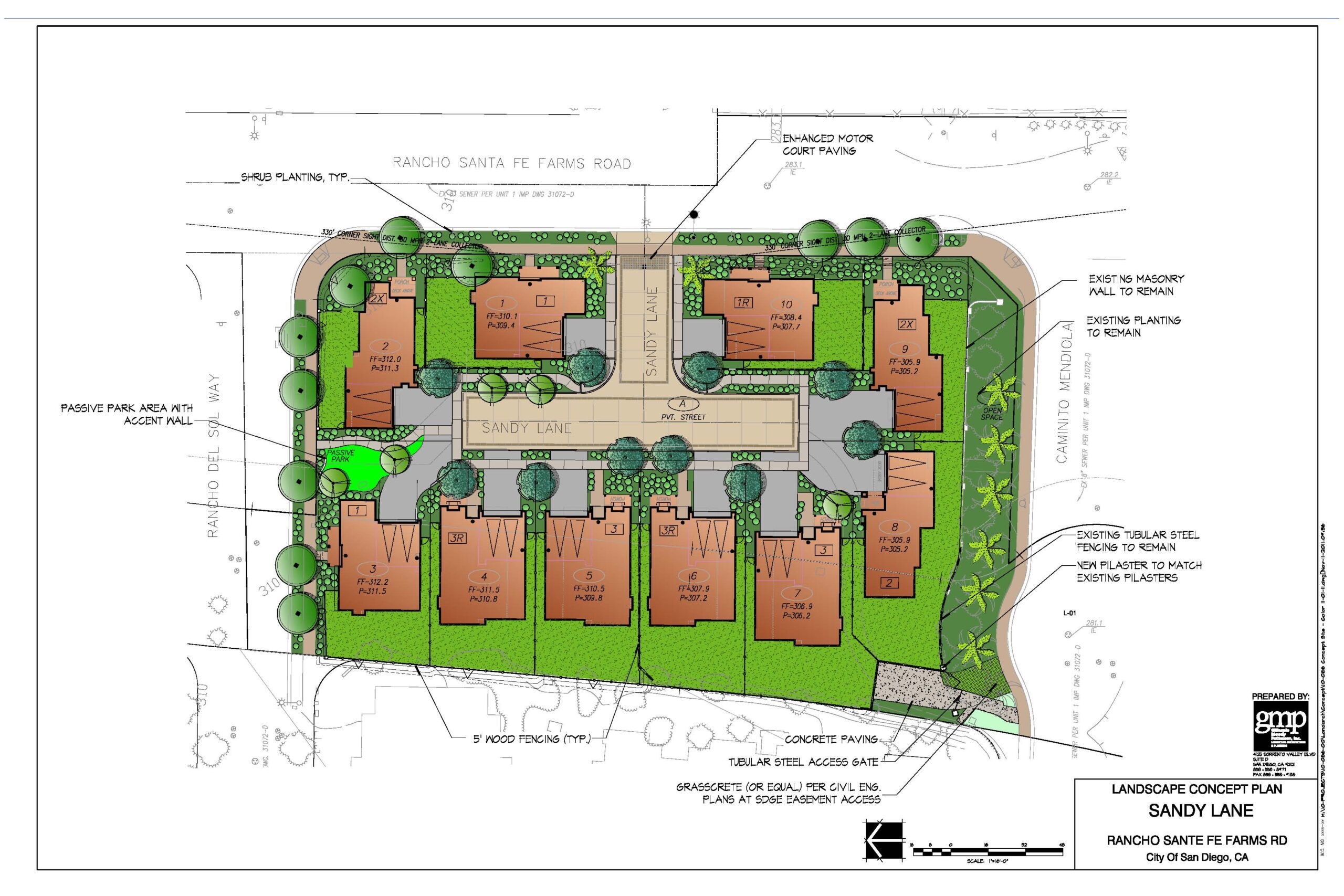 A map of a mixed-use development.